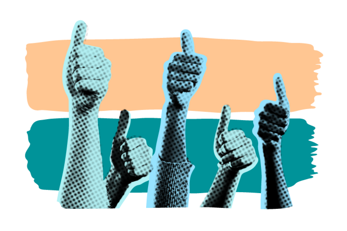 Thumbs up illustration